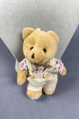 Çiçek Desenli Kıyafetli Erkek Ayıcık 