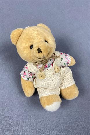 Çiçek Desenli Kıyafetli Erkek Ayıcık 