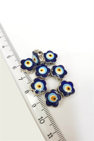 زهرة نموذج مطرز قلادة عين الشر