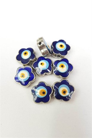 زهرة نموذج مطرز قلادة عين الشر