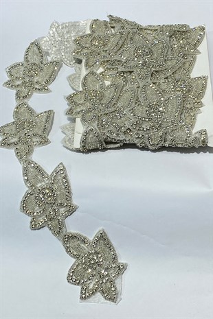 Flower Leaf Pattern Iron-on Border