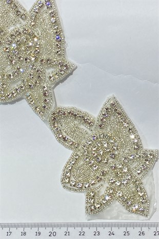 Flower Leaf Pattern Iron-on Border