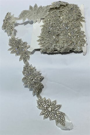 Flower Leaf Pattern Iron-On Border