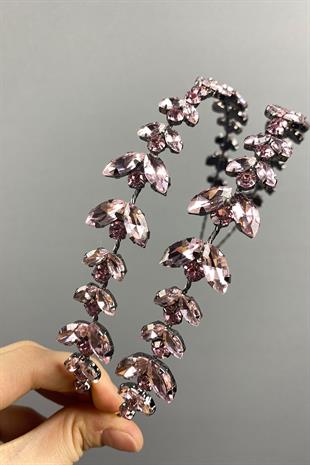 Double Row Alpha Bridal Hair Accessory