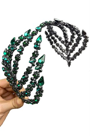 Çift Taraflı Helen Saç Aksesuarı Gelin Tacı