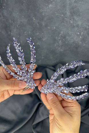 Çift Taraflı Tarak Büge Gelin Saç Aksesuarı