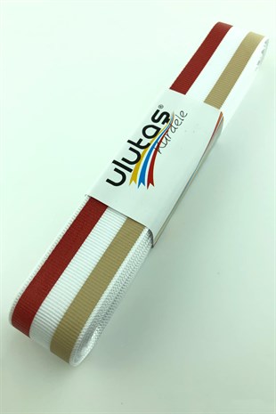 Çizgi Baskılı Kurdele Grogren 10 mt