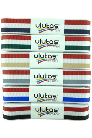 Çizgi Baskılı Kurdele Grogren 10 mt