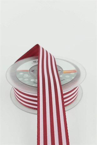 Çizgili Tafta Kurdele 2.5 Cm 20 mt