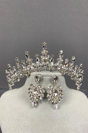 Cooker Gelin Tacı Ve Mekik Küpe Seti