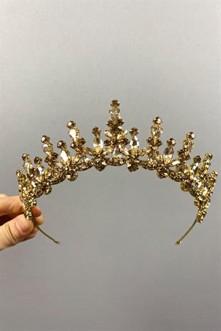Cooker Bridal Henna Crown with Shiny Shuttle Stone