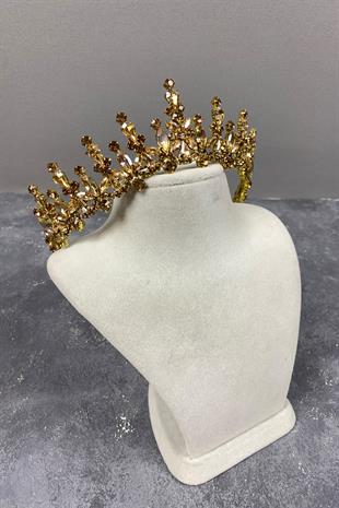 Cooker Bridal Henna Crown with Shiny Shuttle Stone