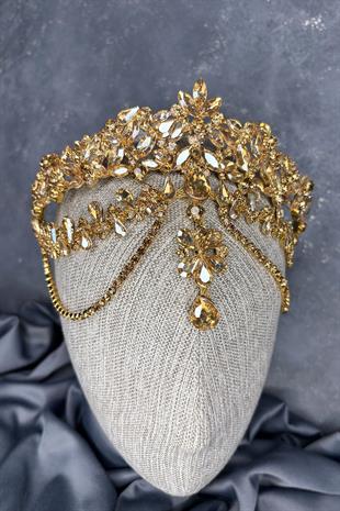 Dali Headband Dangling Bridal Henna Crown Hair Accessory