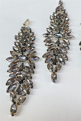 Damla Mekik Taşlı Ütüyle Yapışan Parlak Taşlı Aplik