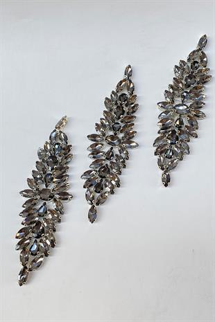 Damla Mekik Taşlı Ütüyle Yapışan Parlak Taşlı Aplik