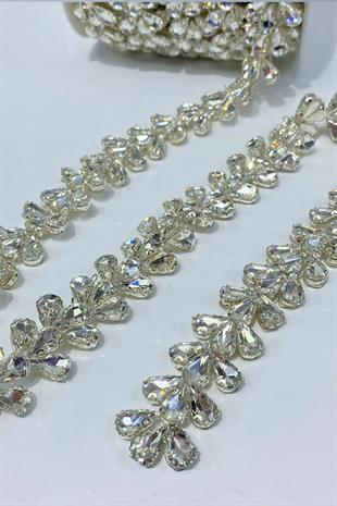 Damla Taşlı Şerit Aplik Bordür