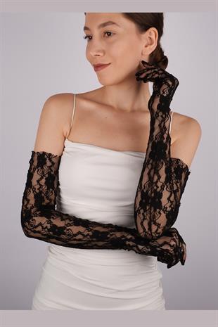 Lace Pazu Length Long Bridal Gloves Party And Dance Gloves