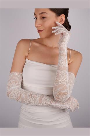 الجملة الدانتيل العضلة ذات الرأسين طويل قفازات الزفاف الطرف وقفازات الرقص