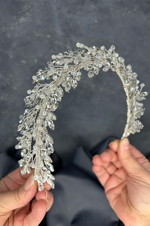 Işıltılı Defne Gelin Tacı