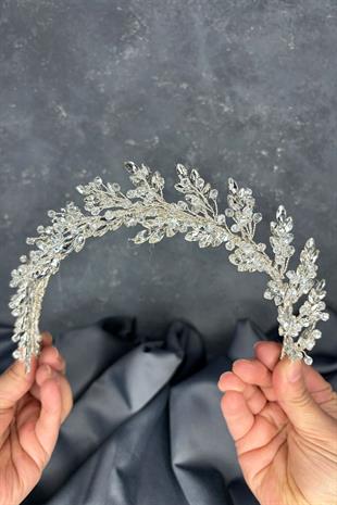 Işıltılı Defne Gelin Tacı