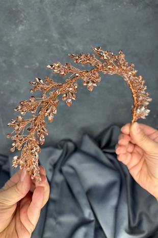 Işıltılı Defne Gelin Tacı