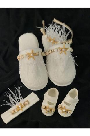 Deniz Yıldızı Lohusa Terlik 4 Lü Set