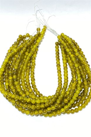 Desenli Dizi Cam Boncuk 8 mm