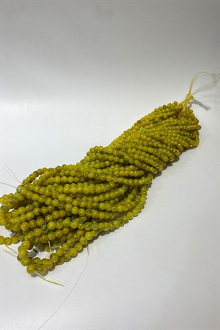 Desenli Dizi Cam Boncuk 8 mm