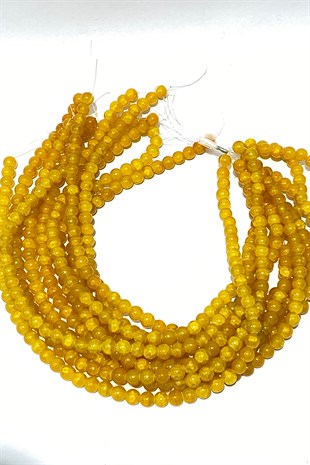 Desenli Dizi Cam Boncuk 8 mm