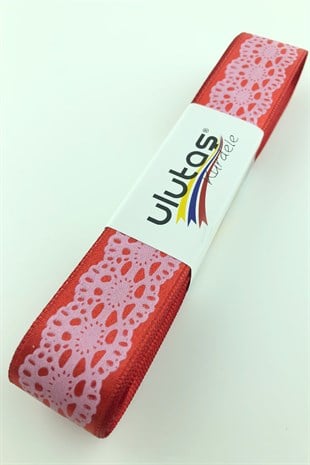 Desenli Saten 2,5 cm Kurdele