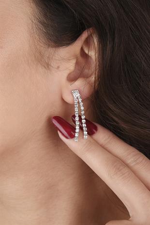  Dila Crystal Stone Evening Dress Necklace and Earring Set