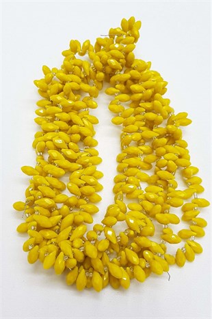 Sarı Dizi Damla Kristal