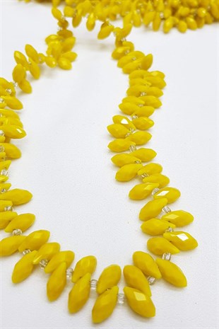 Sarı Dizi Damla Kristal