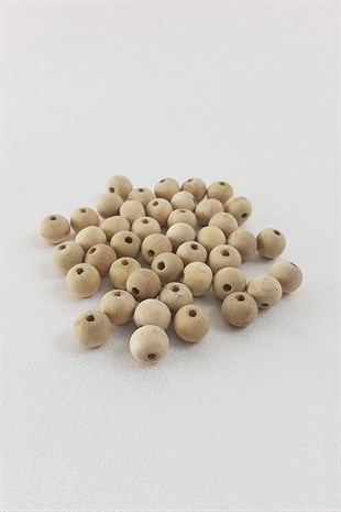 Natural Color Wooden Beads 12 mm