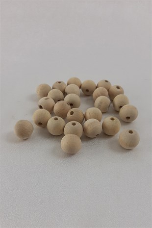 Natural Color Wooden Beads 17 mm