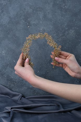 دورو مطرز تاج الشعر وإكسسوار العمامة