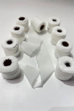 Ekru Yıtrmaç Şifon Kurdele 4 cm Eni 4,5 Mt 1 Top