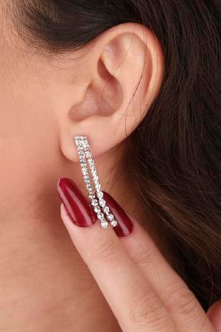 Ela Su Yolu Crystal Stone Evening Dress Necklace and Earring Set