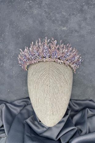 Elisa Design Beaded Bridal Henna Crown Hair Accessory