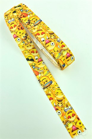 Desenli Emoji Grogren Kurdele