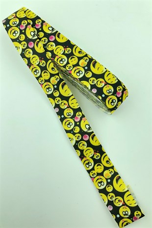 Desenli Emoji Grogren Kurdele