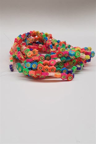 Emoji Desenli Fimo Boncuk