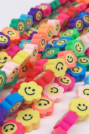 Emoji Desenli Fimo Boncuk