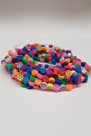 خرز فيمو بزخارف ايموجي