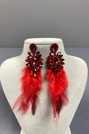 The Most Stylish Feathered Special Invitation Prom Wedding Evening Dress Earrings