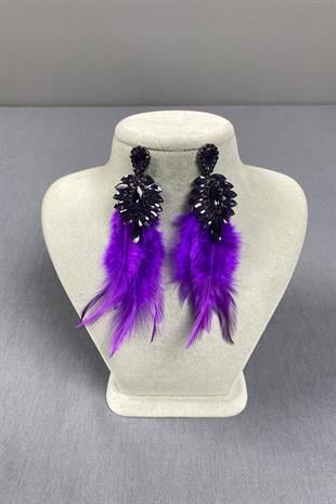 The Most Stylish Feathered Special Invitation Prom Wedding Evening Dress Earrings