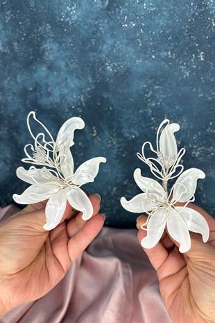 Estelle Sedef Reçine Çift Gelin Saç Aksesuarı