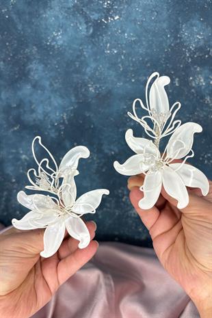 Estelle Sedef Reçine Çift Gelin Saç Aksesuarı