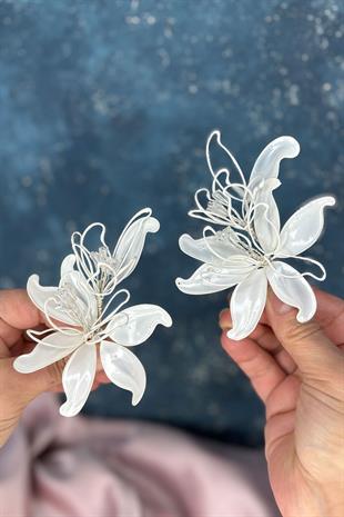 Estelle Sedef Reçine Çift Gelin Saç Aksesuarı