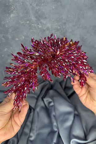 Yoğun İşlemeli Eva Kına Tacı Gelin Saç Aksesuarı